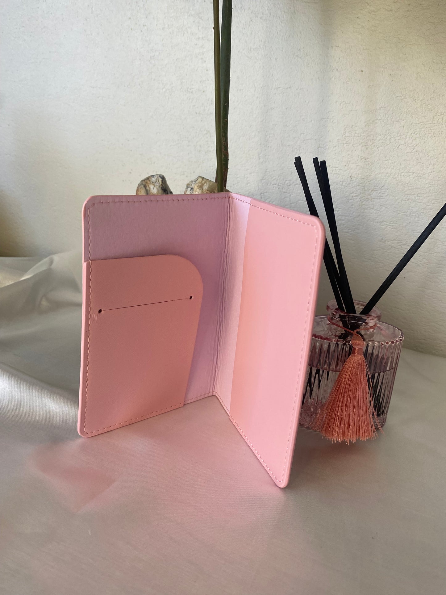 Etui passeport Rose personnalisé