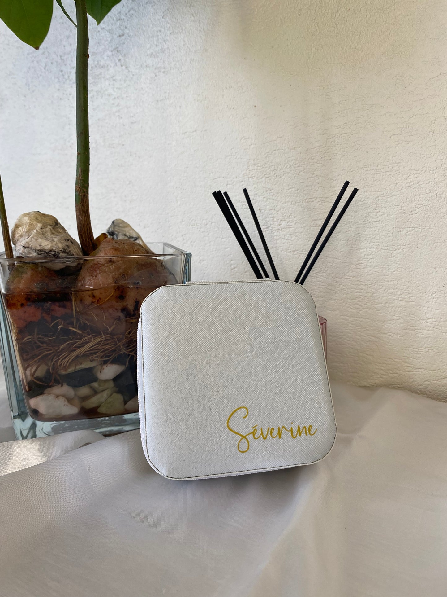 Boite à bijoux Blanche personnalisée