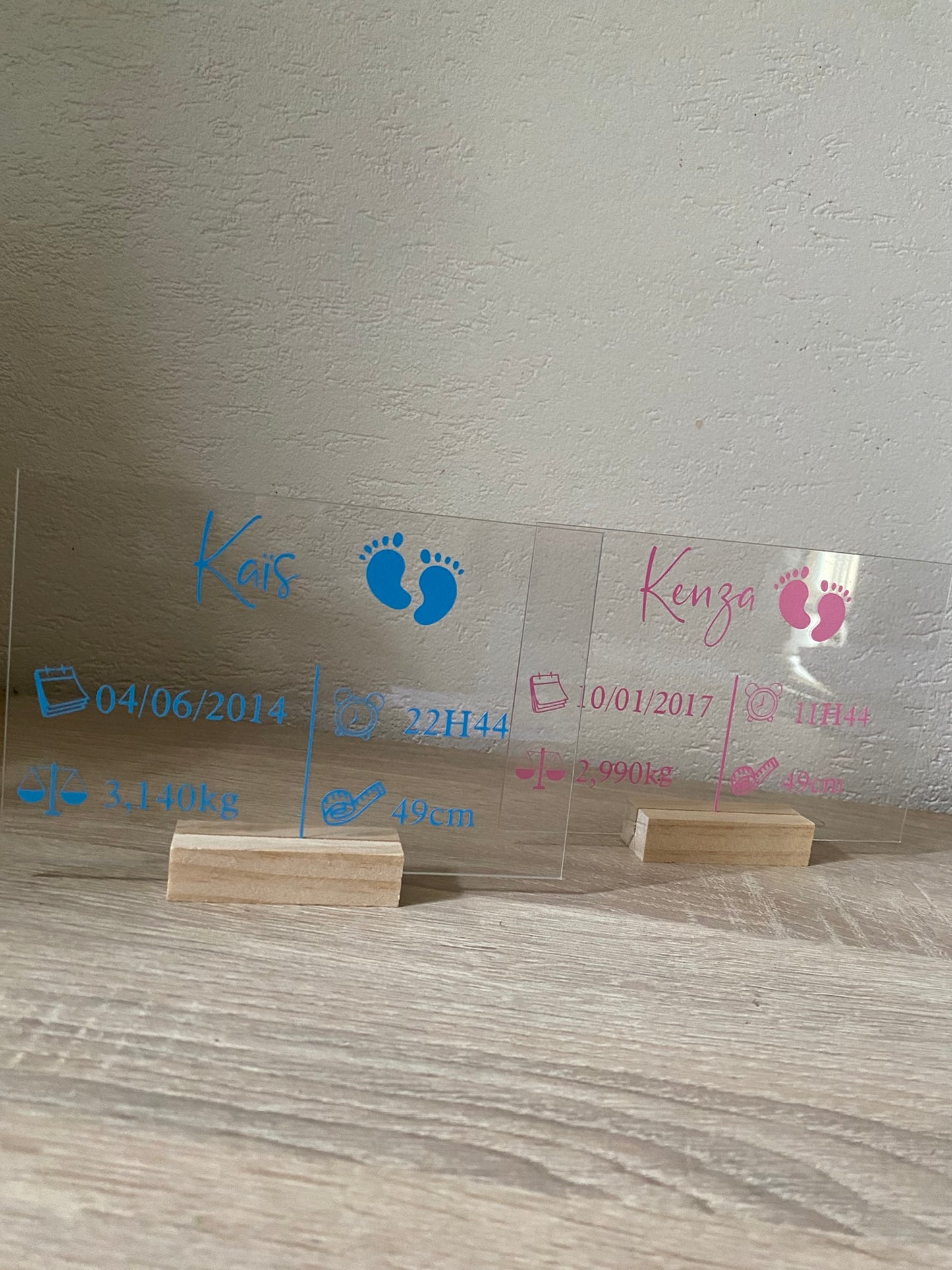 Plaque de Naissance Personnalisée