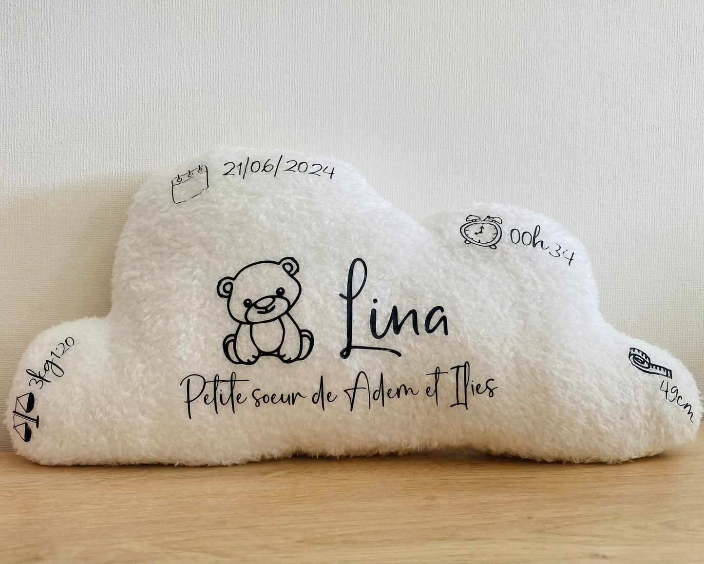 Coussin Nuage Personnalisé