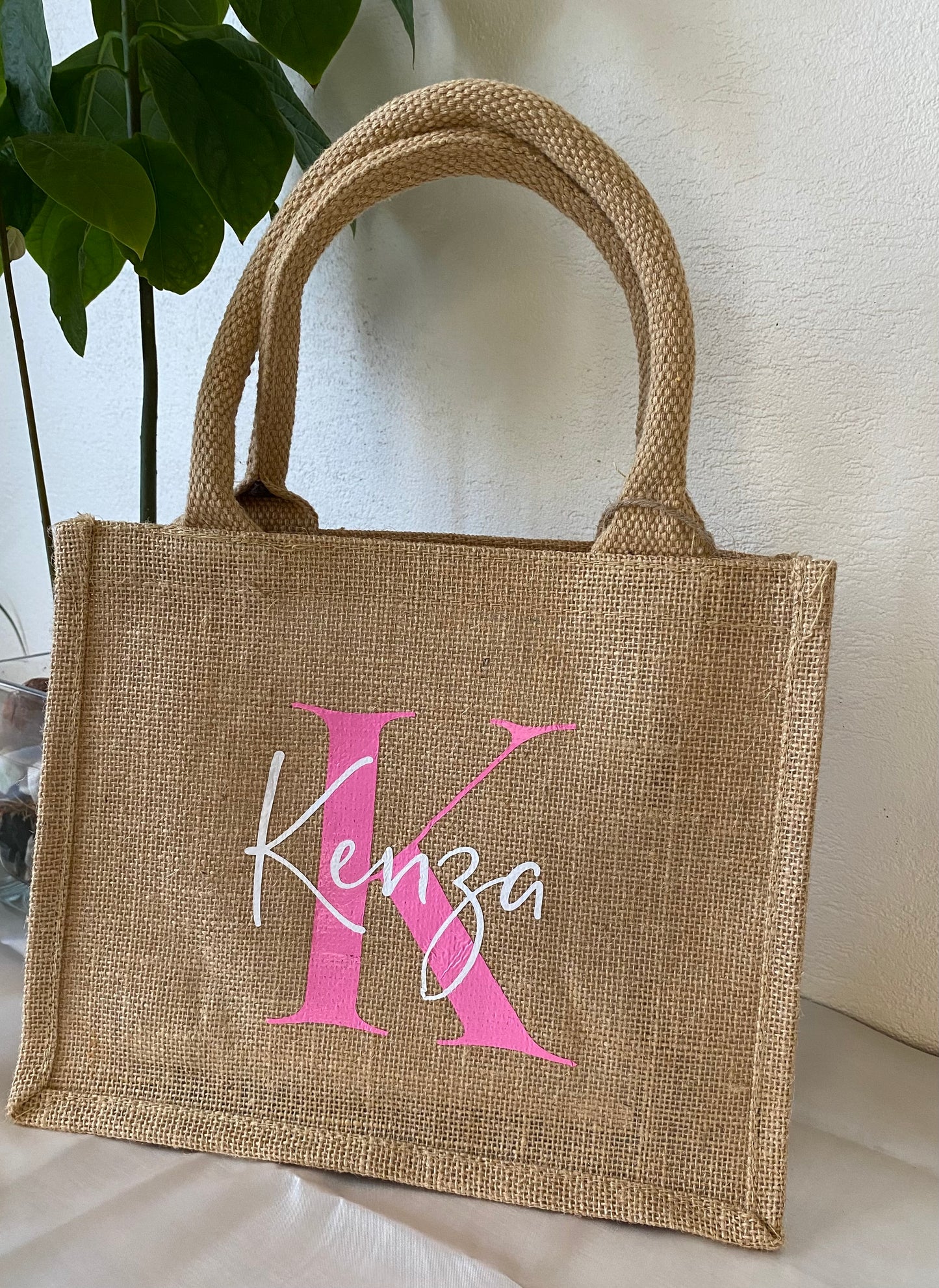 Sac en toile de jute personnalisé Small