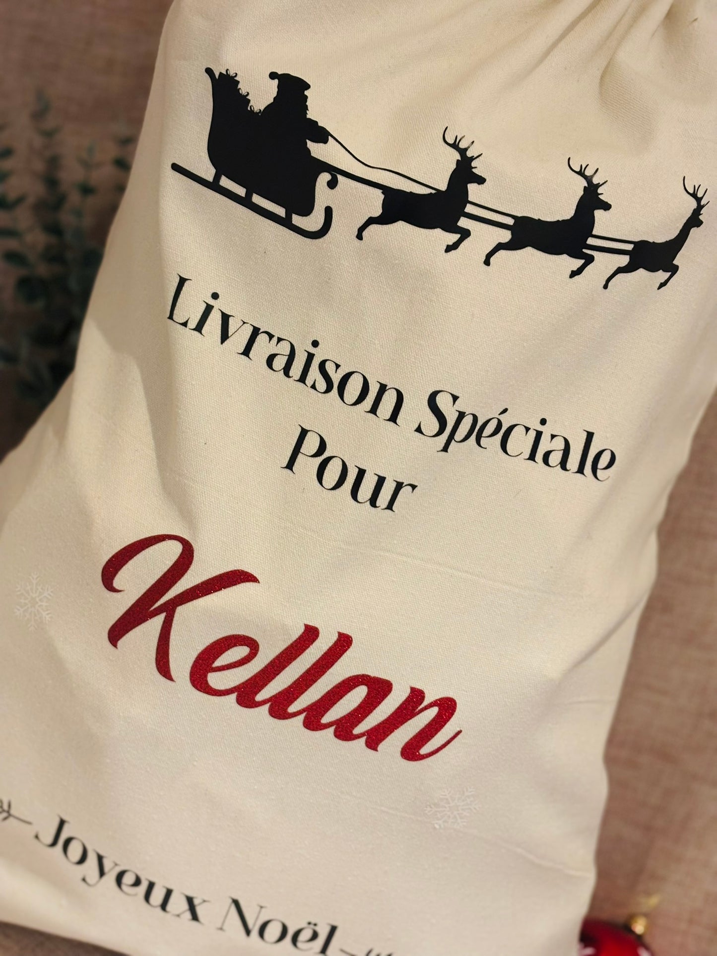 Hotte de Noël Personnalisée