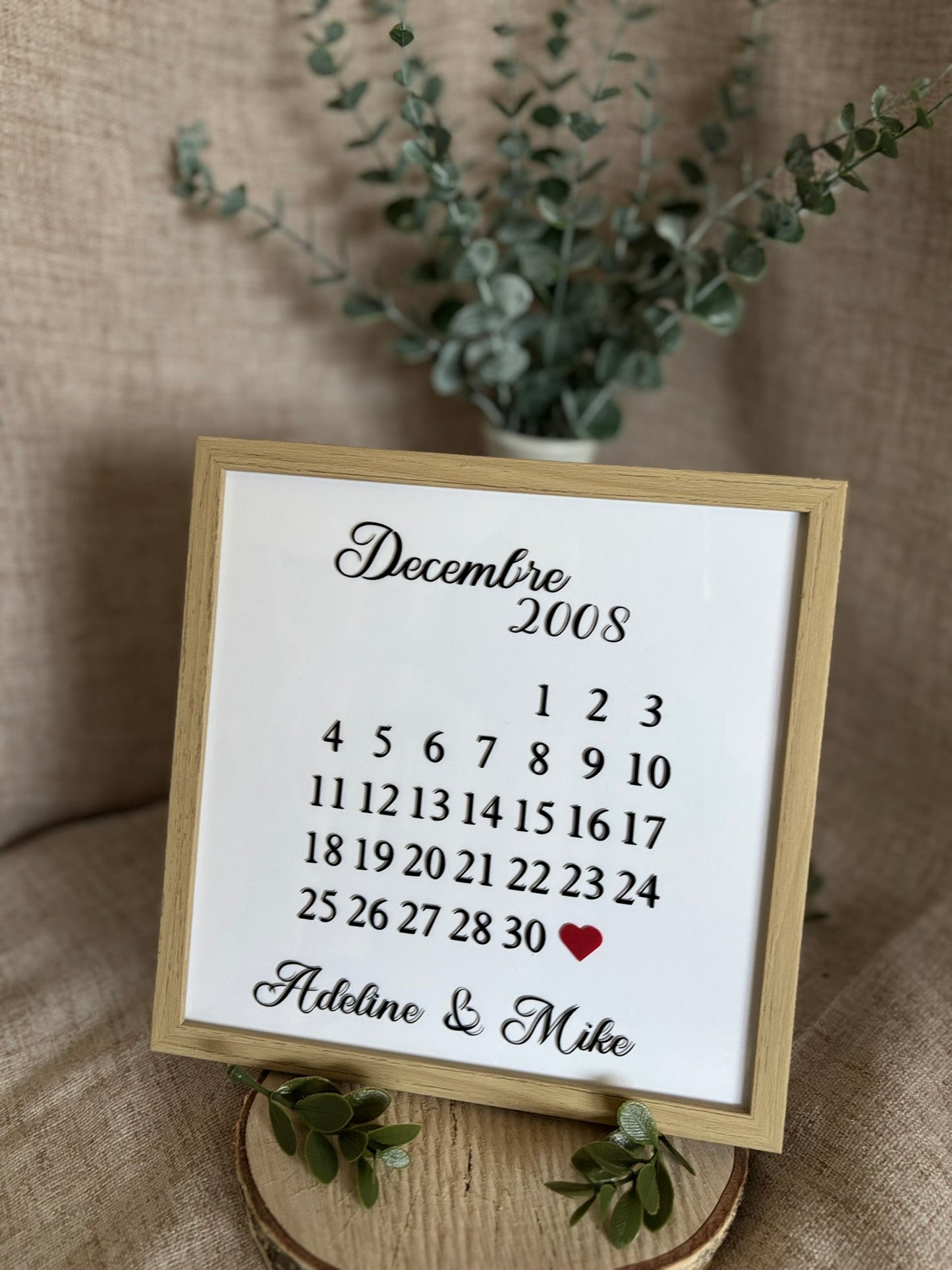 Cadre Personnalisé Date de rencontre