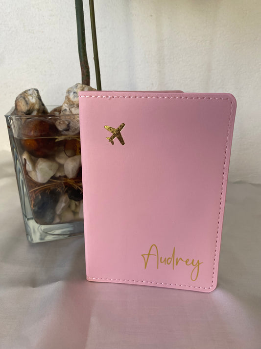 Etui passeport Rose personnalisé