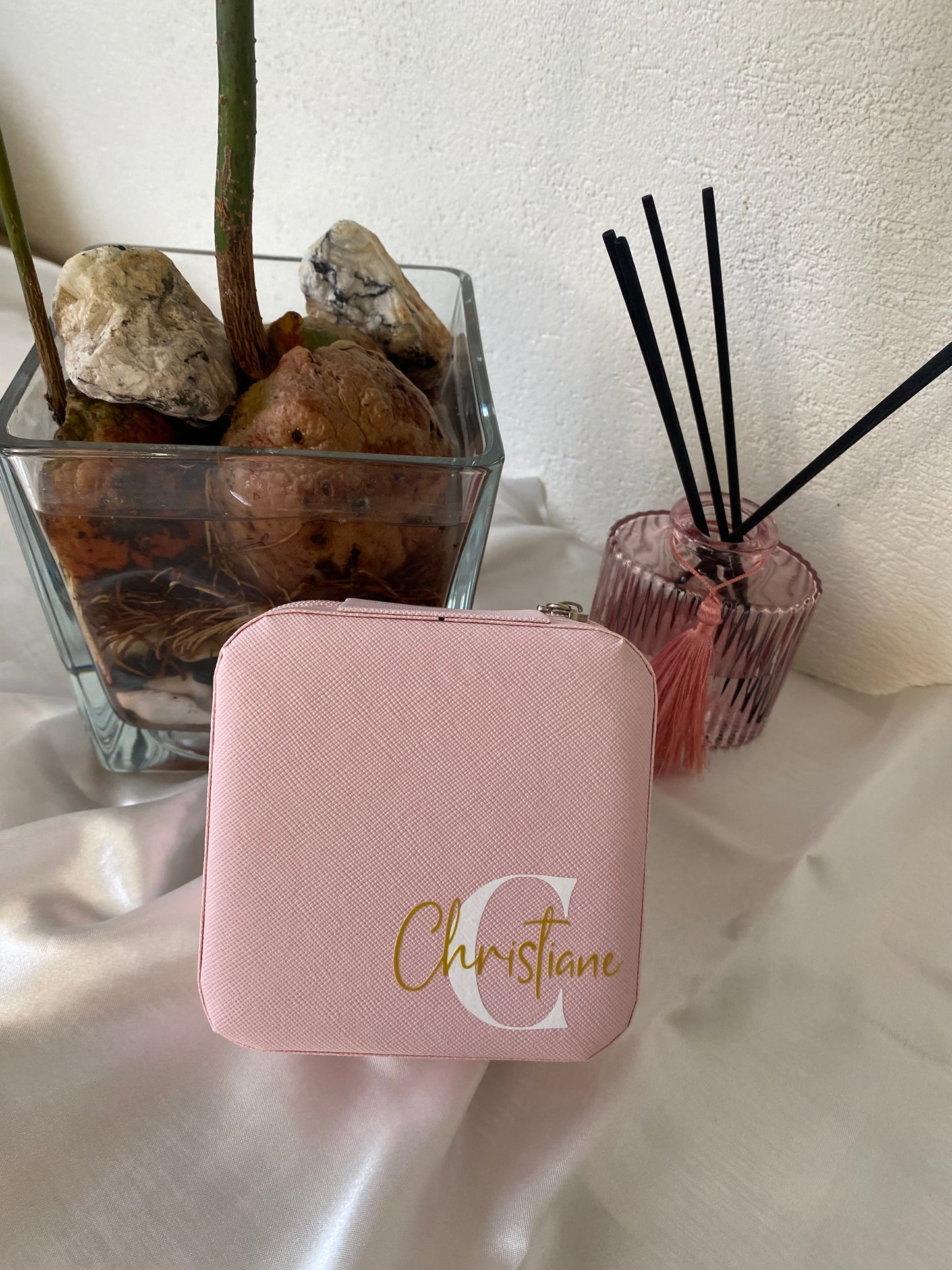 Boite à bijoux Rose personnalisée